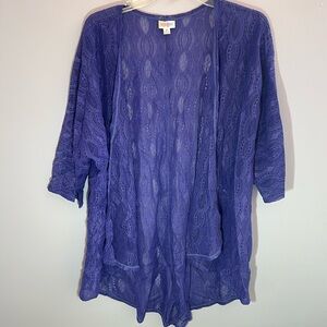 Purple Lace Cardigan